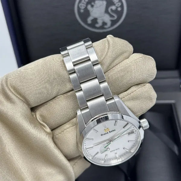 2022 Grand Seiko Heritage "Soko Light" 39MM Silver Dial Steel Bracelet (SBGA427)