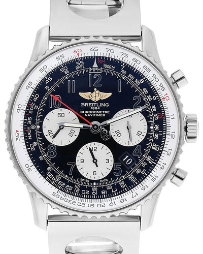 Breitling Navitimer 42MM Black Dial Steel Bracelet (AB0120)