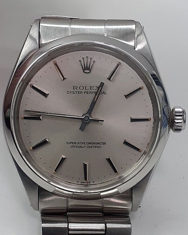 Rolex Oyster Perpetual 34MM Silver Dial Oyster Bracelet (1002)