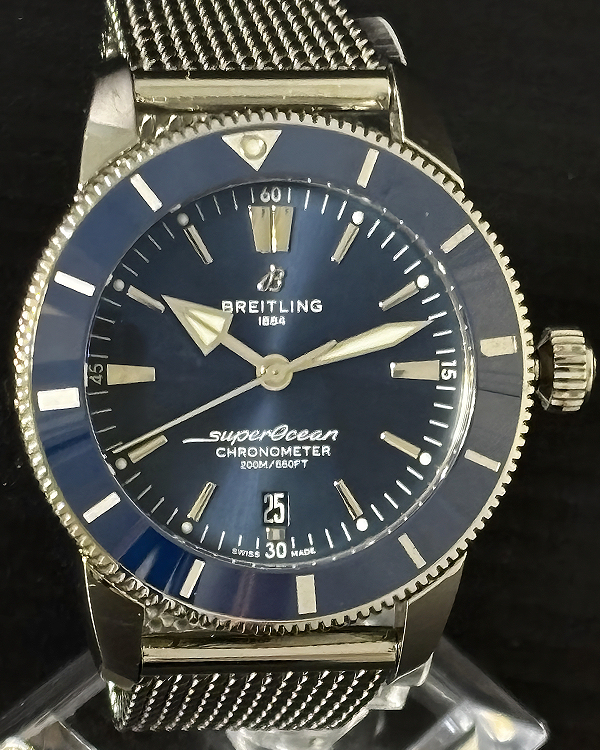 2019 Breitling Superocean Heritage 44MM Blue Dial Steel Bracelet (AB2030161C1A1)