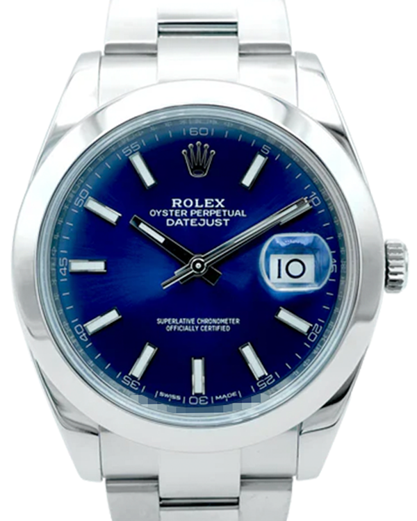 2018 Rolex Datejust 41MM Blue Dial Oyster Bracelet (126300)