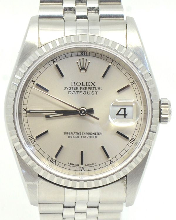 Rolex Datejust 36MM Silver Dial Jubilee Bracelet (16220)