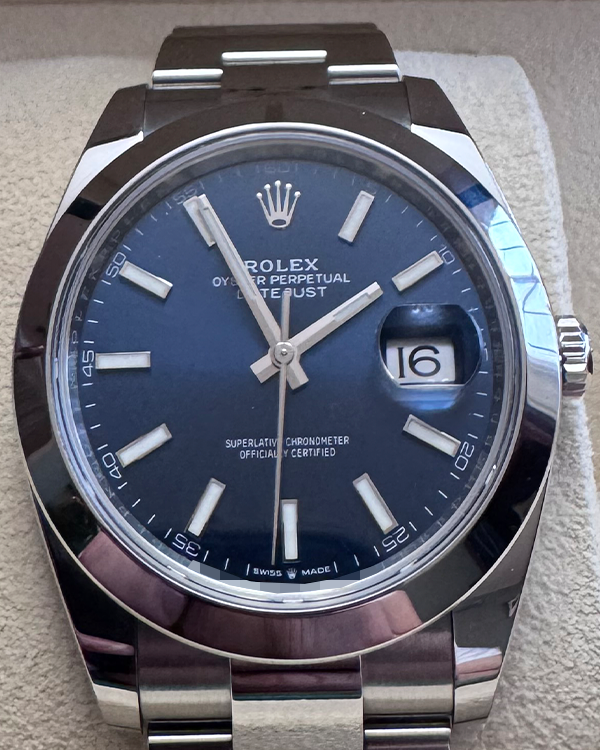 2024 Rolex Datejust 41MM Blue Dial Oyster Bracelet (126300)