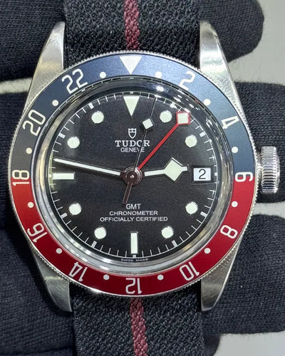 2023 Tudor Black Bay GMT "Pepsi" 41MM Black Dial Textile Strap (79830RB)