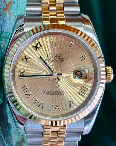 Rolex Datejust 36MM Champagne Dial Two-Tone Jubilee Bracelet (116233)