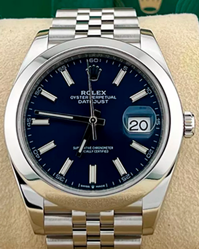 2021 Rolex Datejust 41MM Blue Dial Jubilee Bracelet (126300)