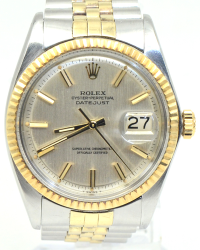 Rolex Datejust 36MM Champagne "Pie Pan" Dial Two-Tone Jubilee Bracelet (1601/3)