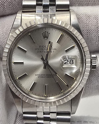 Rolex Datejust 36MM Silver Dial Jubilee Bracelet (16030)