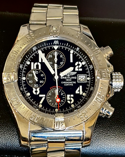 2007 Breitling Avenger Skyland 44MM Black Dial Steel Bracelet (A1338012/B861)