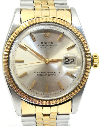 Rolex Datejust 36MM Champagne "Pie Pan" Dial Two-Tone Jubilee Bracelet (1601)