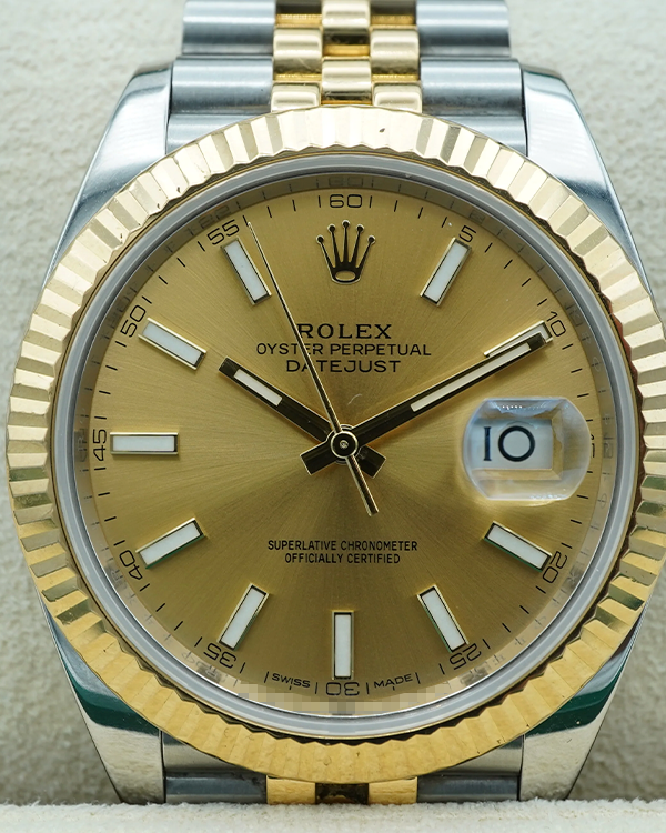 2017 Rolex Datejust 41MM Champagne Dial Two-Tone Jubilee Bracelet (126333)