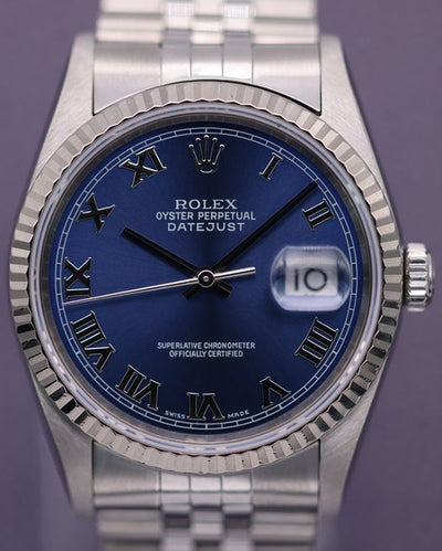 Rolex Datejust 36MM Blue Dial Jubilee Bracelet (16234)