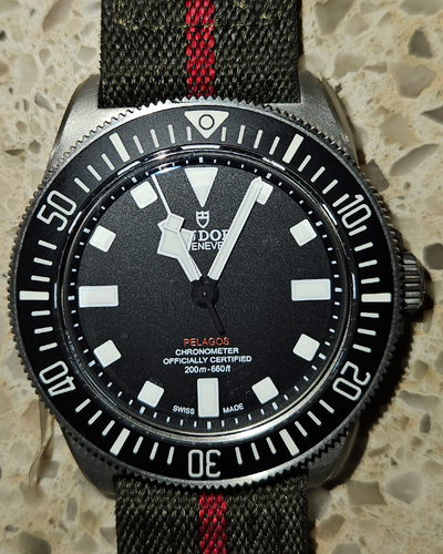 No Reserve - 2023 Tudor Pelagos FXD 42MM Black Dial Textile Strap (25717N)