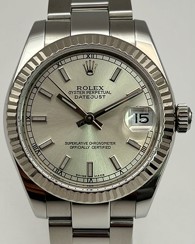 Rolex Datejust 31MM Silver Dial Oyster Bracelet (178274)