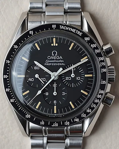 Omega Speedmaster Professional Moonwatch 42MM Black Dial Steel Bracelet (345.0808)