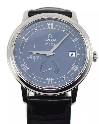 2022 Omega De Ville Prestige 39.5MM Blue Dial Leather Strap (424.13.40.21.03.002)