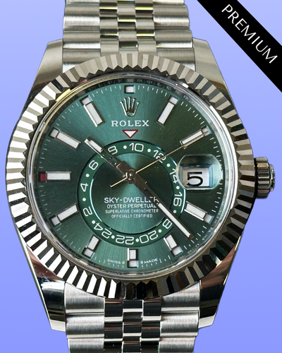 2024 Rolex Sky-Dweller 42MM Green Dial Jubilee Bracelet (336934)