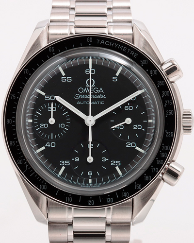 Omega Speedmaster Reduced 39MM Black Dial Steel Bracelet (3510.50.00)