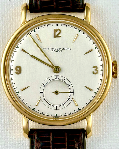 Vacheron Constantin Vintage Calatrava 34MM Silver Dial Leather Strap (Cal. 454'068)