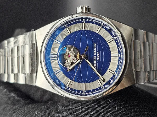 No Reserve - Frederique Constant Highlife "Heartbeat" Japan Exclusive S.E. 41MM Blue Dial Steel Bracelet (FC-310NS4NH6B)