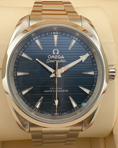 2019 Omega Seamaster Aqua Terra 38MM Blue Dial Steel Bracelet (220.10.38.20.03.001)