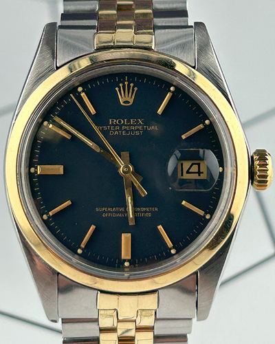 Rolex Datejust 36MM Black Dial Two-Tone Jubilee Bracelet (1600)