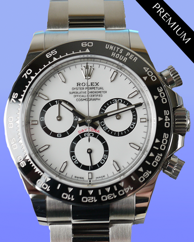 2024 Rolex Cosmograph Daytona "Panda" 40MM White Dial Steel Bracelet (126500LN)