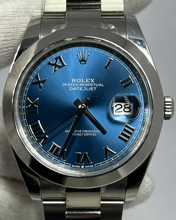 2024 Rolex Datejust 41MM Blue Dial Oyster Bracelet (126300)