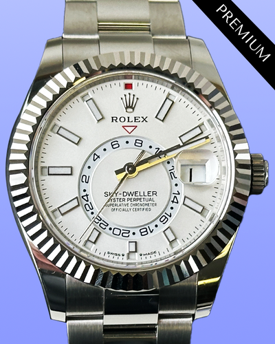 2024 Rolex Sky-Dweller 42MM White Dial Oyster Bracelet (336934)