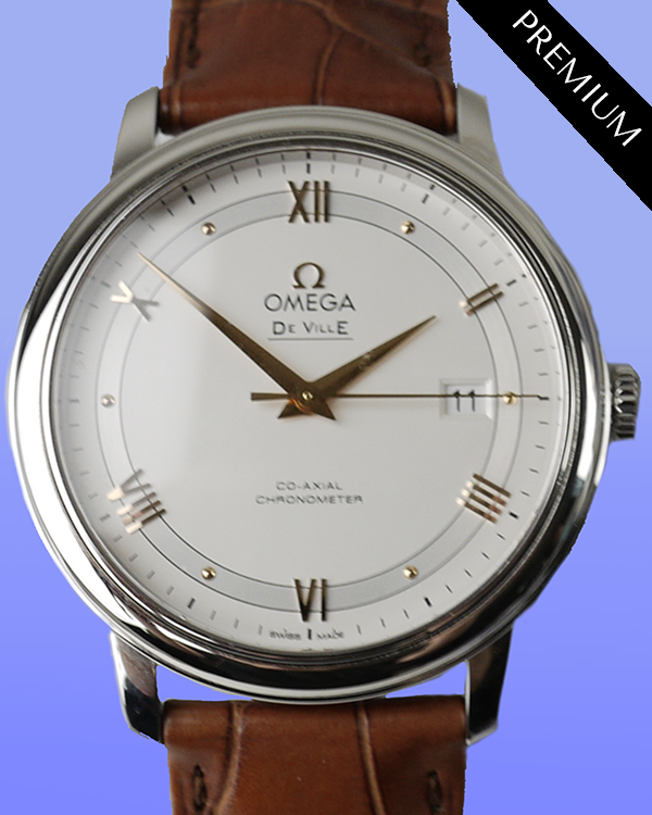 2023 Omega De Ville Prestige 39.5MM Silver Dial Leather Strap (424.13.40.20.02.002)