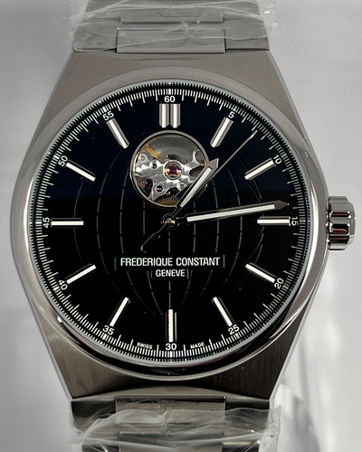 Frederique Constant Highlife Heart Beat 41MM Black Dial Steel Bracelet (FC-310B4NH6B)