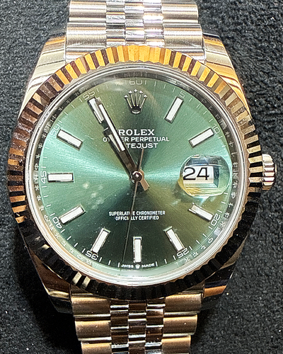 2024 Rolex Datejust 41MM Green Dial Jubilee Bracelet (126334)