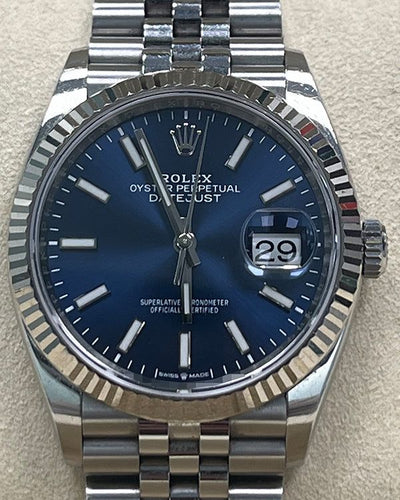 2019 Rolex Datejust 36MM Blue Dial Jubilee Bracelet (126234)