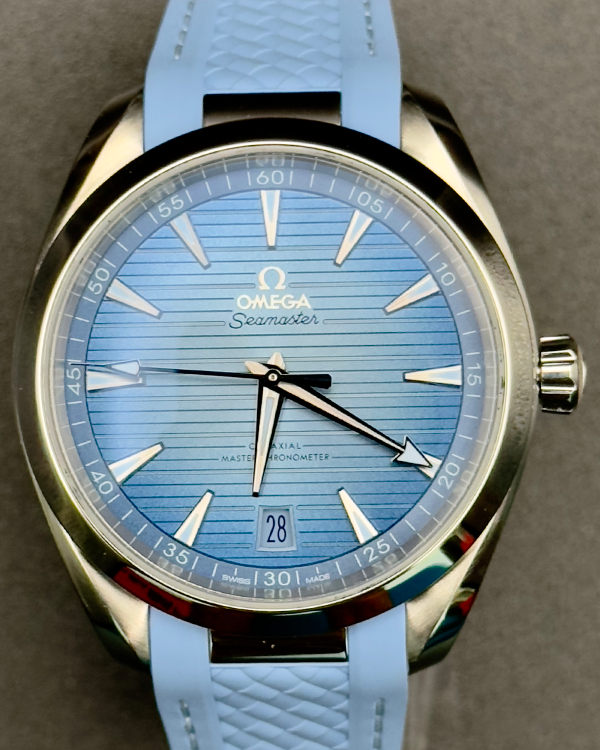 2023 Omega Seamaster Aqua Terra 150M 41MM "Summer Blue" Dial Rubber Strap (220.12.41.21.03.008)