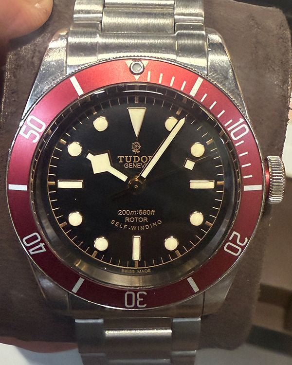 2013 Tudor Black Bay Heritage "Smiley" 41MM Black Dial Textile Strap (79220R)