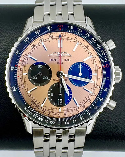 No Reserve - 2024 Breitling Navitimer B01 43MM Bronze Dial Steel Bracelet (AB0138241K1A1)