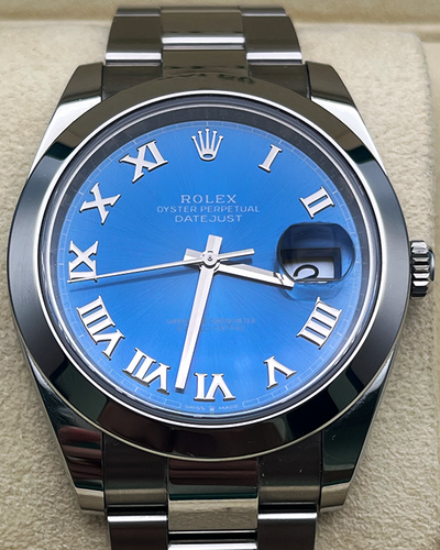 2024 Rolex Datejust 41MM Blue Dial Oyster Bracelet (126300)