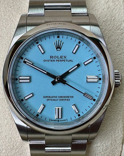 2024 Rolex Oyster Perpetual 36MM Tiffany Blue Dial Oyster Bracelet (126000)