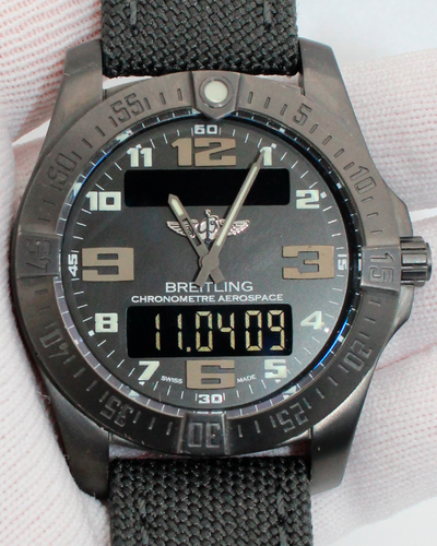 Breitling Aerospace EVO "Night Mission" 43MM Quartz Black Dial Textile Strap (V7936310/BD60)