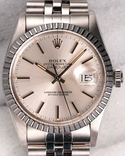 Rolex Datejust 36MM Silver Dial Jubilee Bracelet (16030)