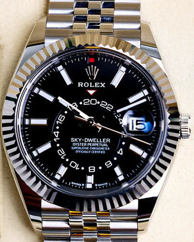 2024 Rolex Sky-Dweller 42MM Black Dial Jubilee Bracelet (336934)