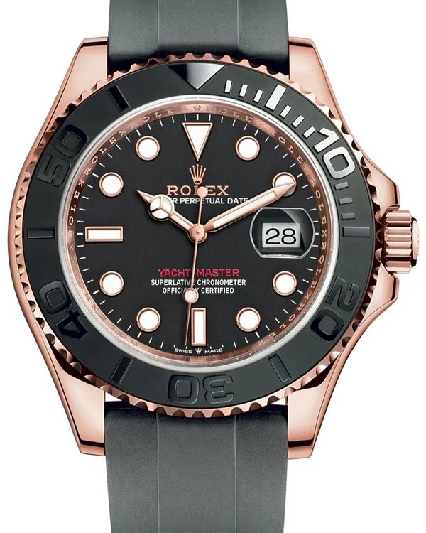 2023 Rolex Yacht-Master 40MM Black Dial Oysterflex Strap (126655)