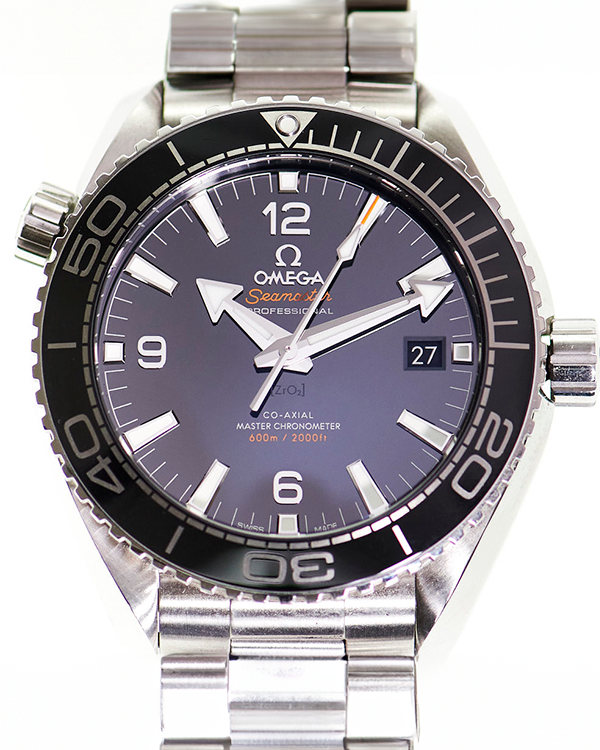 2019 Omega Seamaster Planet Ocean 43.5MM Black Dial Steel Bracelet (215.30.44.21.01.001)