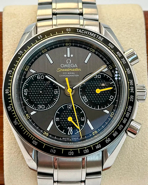 2015 Omega Speedmaster Racing 40MM Grey Dial Steel Bracelet (326.30.40.50.06.001)