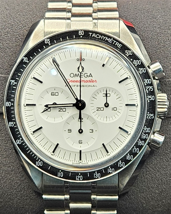 2024 Omega Speedmaster Professional Moonwatch 42MM White Dial Steel Bracelet (310.30.42.50.04.001)