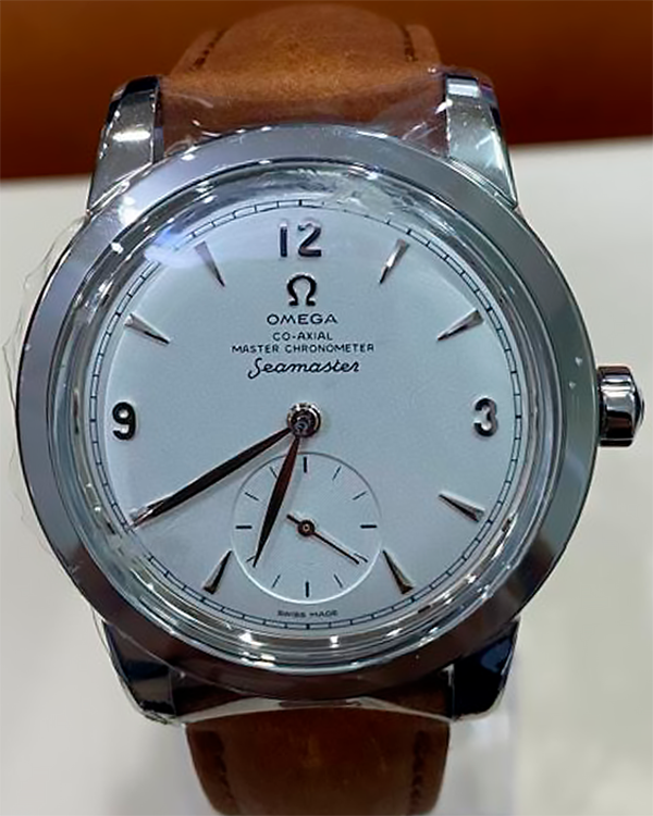 2021 Omega Seamaster 38MM Silver Dial Leather Strap (511.12.38.20.02.001)