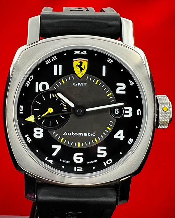 2007 Panerai Ferrari 44MM Black Dial Rubber Strap (FER00009)