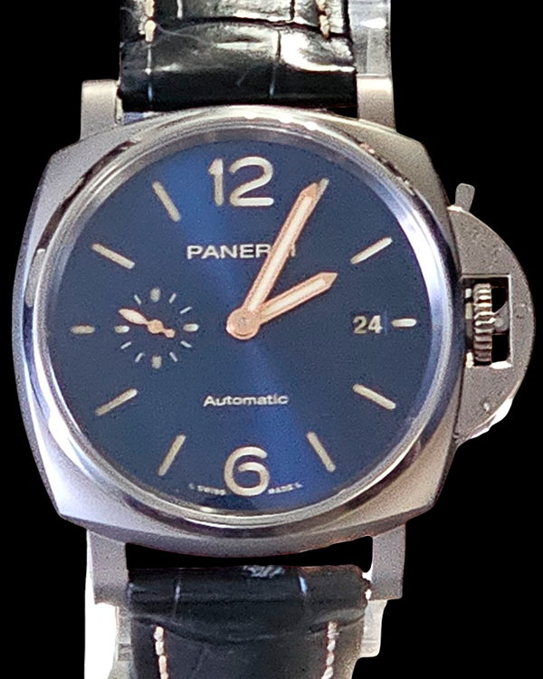 2022 Panerai Luminor Due 42MM Blue Dial Leather Strap (PAM00927)