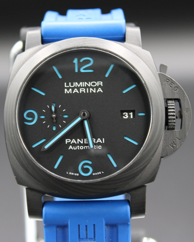 2020 Panerai Luminor Marina Carbotech Limited Edition 44MM Black Dial Rubber Strap (PAM01661)
