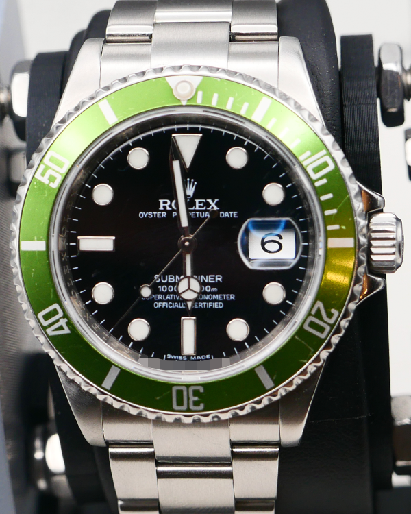 2008 Rolex Submariner Date "Kermit" 40MM Black Dial Oyster Bracelet (16610LV)